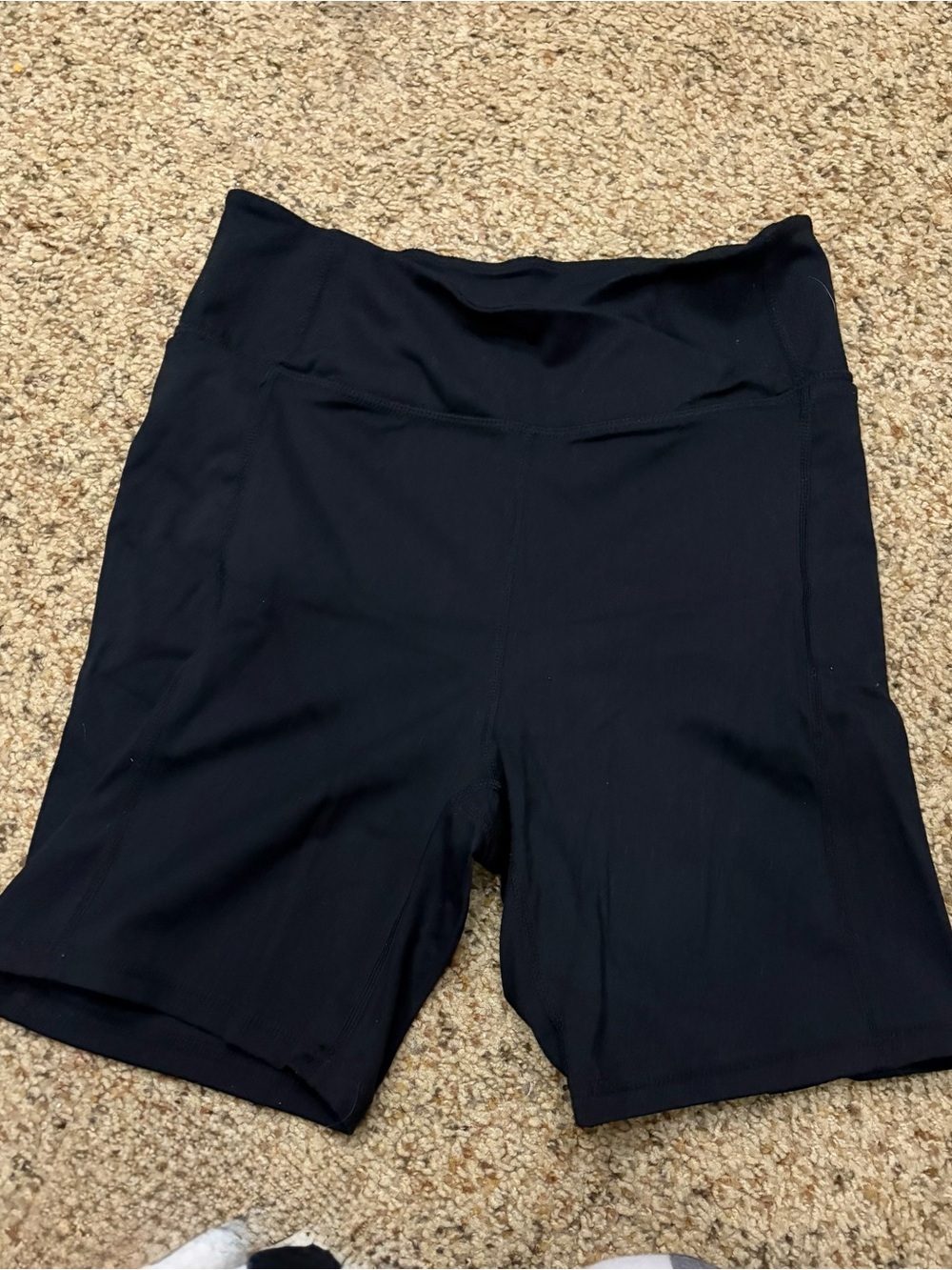 Danskin Black High-Rise Bike Shorts